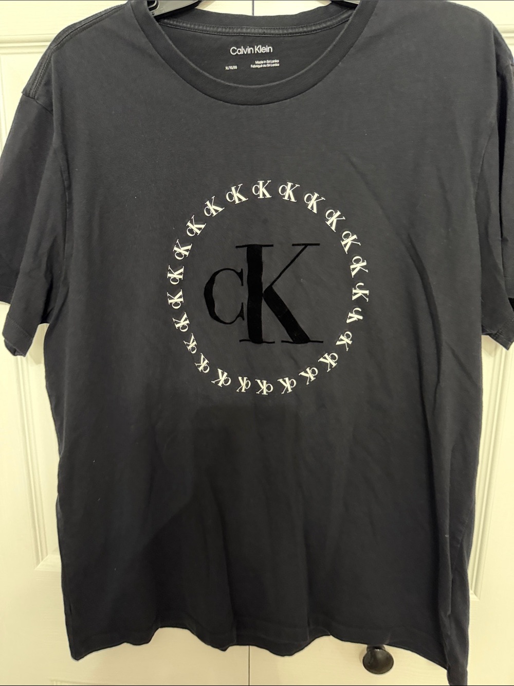 Calvin Klein Black Short Sleeve CK Circle Logo Tee